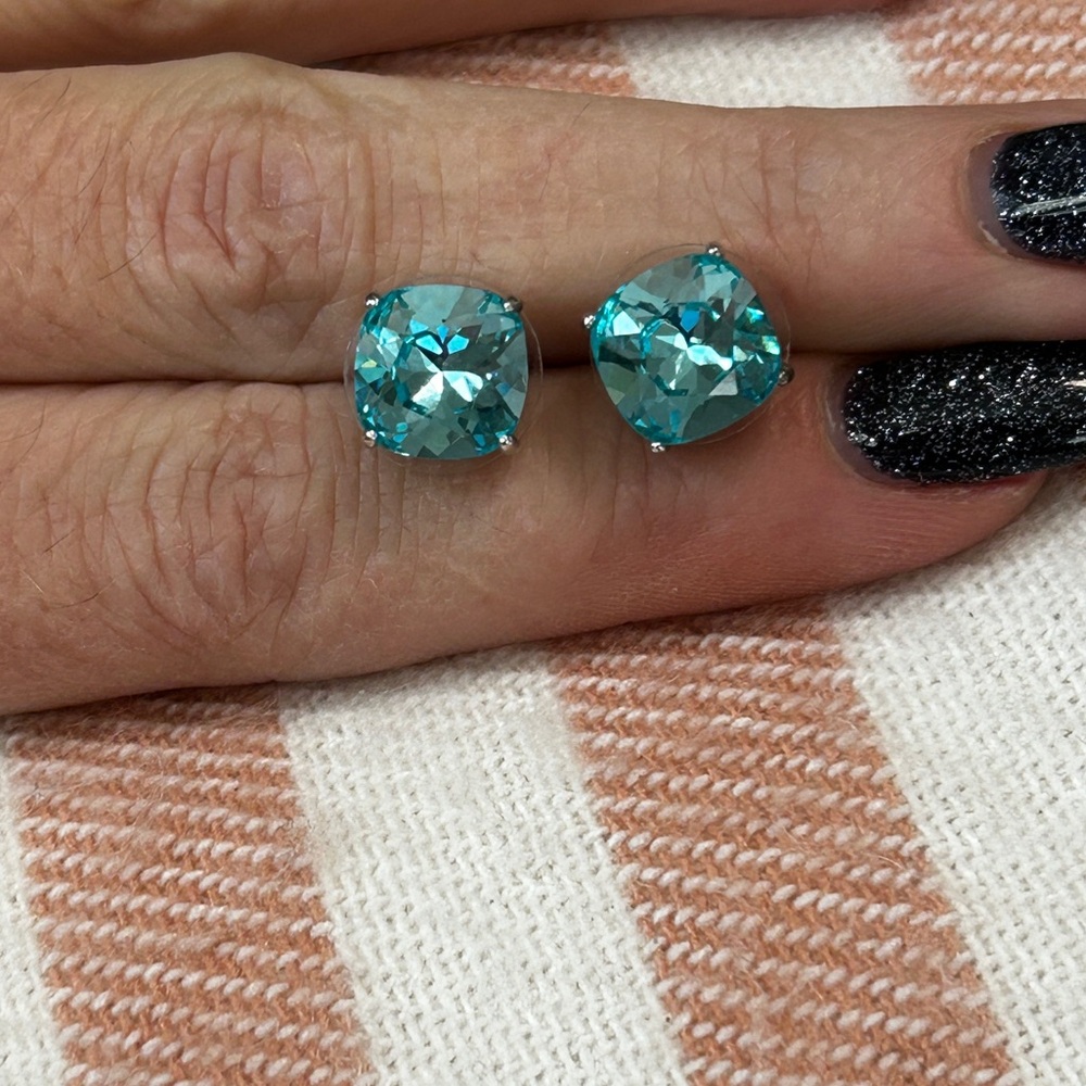 Origami Owl Turquoise crystal Stud Earrings